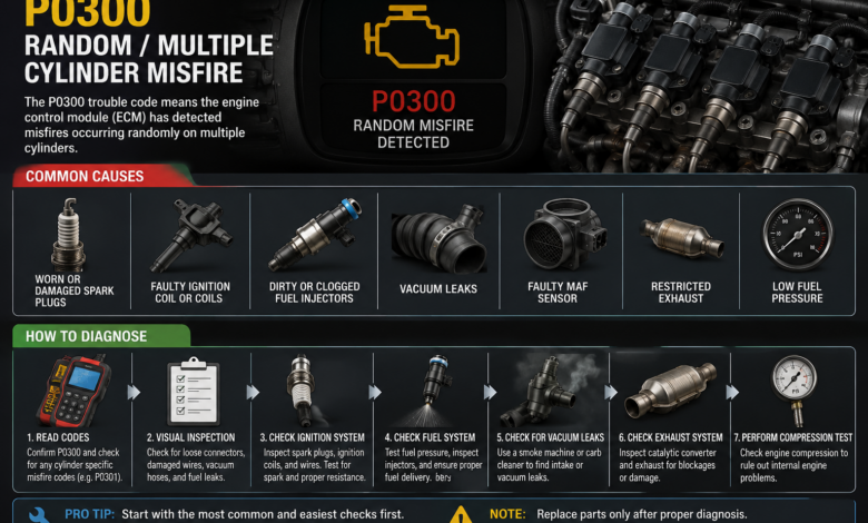 P0300 Code Random Misfire Explained